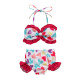 3-24M Baby Girls Valentine's Day Love Swimsuit Two-Piece Set  Baby Clothes   