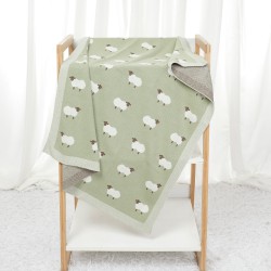 Unisex Newborn Swaddle Sheep Knitted Baby Blankets  Accessories Vendors   