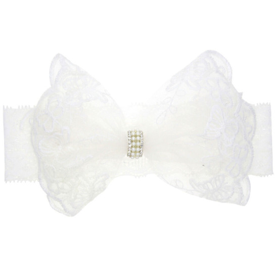 0-12M Newborn Lace Bow Stretch Baby Headband  Accessories Vendors   