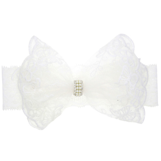 0-12M Newborn Lace Bow Stretch Baby Headband  Accessories Vendors   