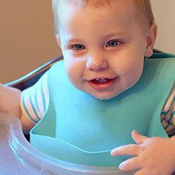 Solid Color Silicone Bibs For Baby  