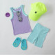 9M-4Y Toddler Girl & Boy Intimates & Pajamas Sets Sleeveless Ribbed Top And Shorts  Baby Clothes Suppliers   