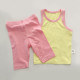 9M-4Y Toddler Girl & Boy Intimates & Pajamas Sets Sleeveless Ribbed Top And Shorts  Baby Clothes Suppliers   