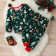 9M-4Y Toddler Christmas Loungewear Sets Pullover And Pants  Toddler Clothing   