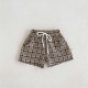 3-24M Baby Plaid Fake Drawstring Shorts  Baby Clothing   