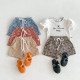 3-24M Baby Plaid Fake Drawstring Shorts  Baby Clothing   