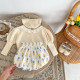 3-24M Baby Floral Print Bud Shorts Or Puff Sleeve Sweater  Baby Clothing   