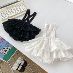 3-24M Baby Girls Ruffle Suspender Skirts  Baby Clothing   