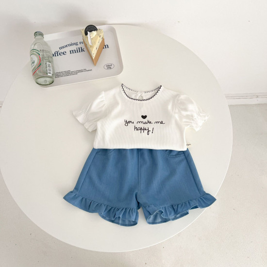 3-24M Baby Girls Ruffled Hem Shorts  Baby Clothes Suppliers   