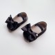  Solid Color Bow Baby Shoes   