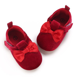 3-18M Baby Girl Bow Princess Shoes With Non-Slip Rubber Soles  Accessories Vendors   