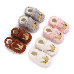3-18M Baby Crown Fleece Warm Shoes  Accessories Vendors   