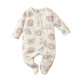 0-9M Baby Shell Print Footie Jumpsuit  Baby Clothes   