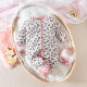 0-9M Baby Home Clothes Leopard Print Footie Jumpsuit With Bibs  Baby Clothes   