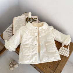 3-24M Baby Thickened Long-Sleeved Doll Collar Coats  Baby Clothes   