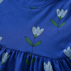 18M-7Y Toddler Girls Floral Print Short Sleeve T-Shirts  Girls Clothing   