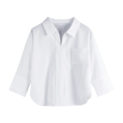 18M-6Y Toddler Girls White Lapel Shirts  Girls Fashion Clothes   