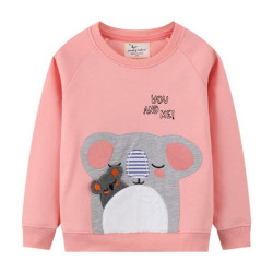 18M-7Y Toddler Girls Koala Print Round Neck Sweatshirts  Girls Clothes   