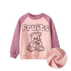 5-11Y Kids Bear Letter Fleece Sweatshirts  Kids Boutique Clothing   