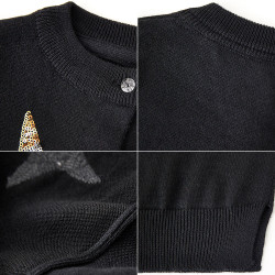 18M-7Y Toddler Girls Five-Pointed Star Cardigan Knitted Sweater  Baby Clothes   