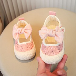 Toddler Girls Bow Canvas Shoes  Accessories   