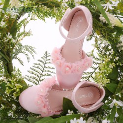 Kids Girls Heel Shoes Flower Princess Shoes  Accessories Vendors   