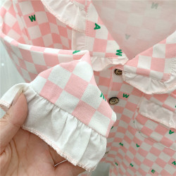 18M-7Y Toddler Girls Plaid Pajamas Two-Piece Home Wear Sets  Girls Clothes   