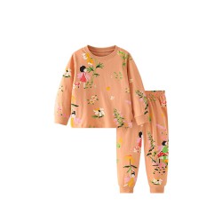 18M-7Y Toddler Girls Sets Floral Long Sleeve Tops And Pants  Girls Fashion Clothes   
