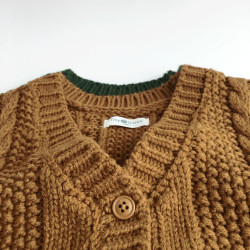 9M-6Y Unisex V-Neck Pullover Knitted Vest Sweater  Toddler Boutique Clothing   