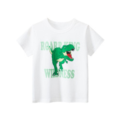 18M-7Y Toddler Boys Summer Casual Cartoon Dinosaur Short Sleeve T-Shirts  Boys Clothing   