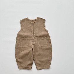 9M-6Y Toddler Unisex Vest Jumpsuit  Toddler Boutique Clothing   