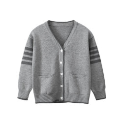 18M-7Y Toddler Girls Boys V-Neck Sweater Knit Cardigan  Toddler Boutique Clothing   