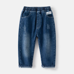 18M-6Y Toddler Boys Pocket Woven Label Solid Denim Jeans  Boys Clothing  