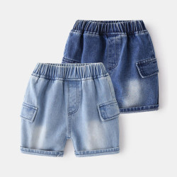 18M-6Y Toddler Boys Plain Pocket Denim Shorts  Boys Clothing   