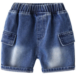 18M-6Y Toddler Boys Plain Pocket Denim Shorts  Boys Clothing   