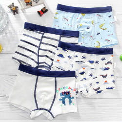 4-Pack 2-10Y Toddler Boys Dinosaur Cartoon Underpants  Boy Clothing   