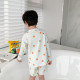 18M-8Y Kids Boys Sets Cartoon Sun Print Long-Sleeved Top And Shorts Split Swimsuit  Trendy Kids Clothing   