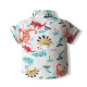 18M-6Y Toddler Boys Dinosaur Print Shirt Trousers Gentleman Two-Piece Suit  Boys Clothes   