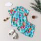 12M-5Y Toddler Boys Beach Set Tropical Rainforest Pineapple Print Shirt Shorts  Boys Clothes   