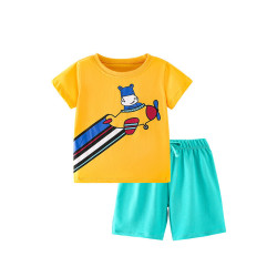 18M-7Y Toddler Boys 2pcs Rocket Printed T-Shirts & Shorts  Boys Clothes   